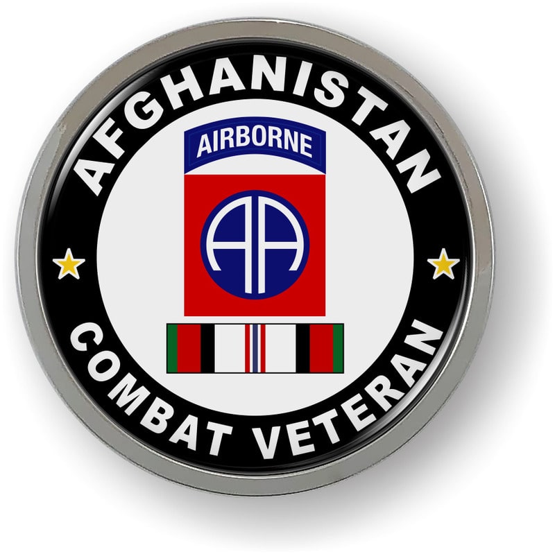  82nd Airborne Division Afghanistan Combat Veteran Emblem